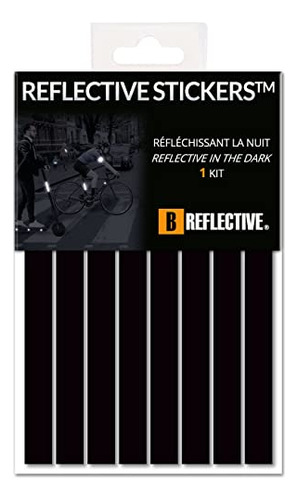 B Reflective - Juego De 8 Pegatinas Reflectantes Retro Para