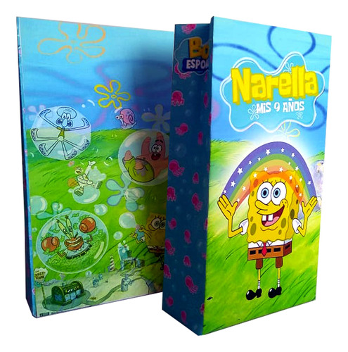 Bolsitas Golosineras Bob Esponja X 15 Personalizadas Fiestas