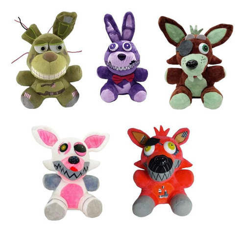 Pack 5 Peluche Five Nights At Freddys Colección Completa 