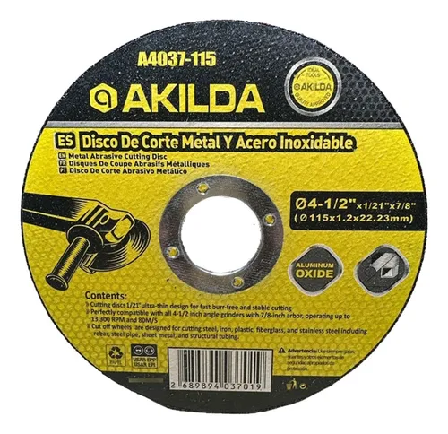 comprar Set De 25 Discos De Corte Metal Y Acero Inoxidable De 4.5 Mm