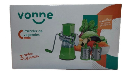 Imagen 3 de 10 de Rallador De Verduras Manual Vonne