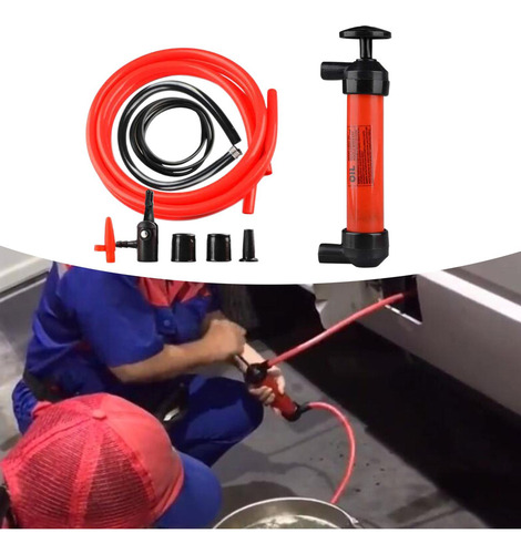 De Bomba De Sifón Manual Extractor De Aceite Con Conector