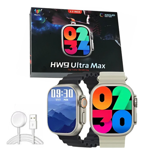 Smartwatch Hw9 Ultra Max Serie 9 Full Amoled Nfc 2024+brinde