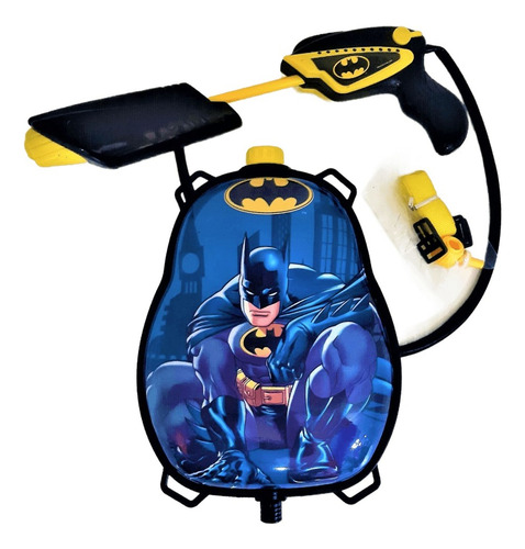 Mochila De Agua Batman Con Pistola Y Correa Ajustable