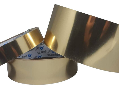 Fita Borda Pvc Aluminio - Dourada 35mm C/ 20 Metros