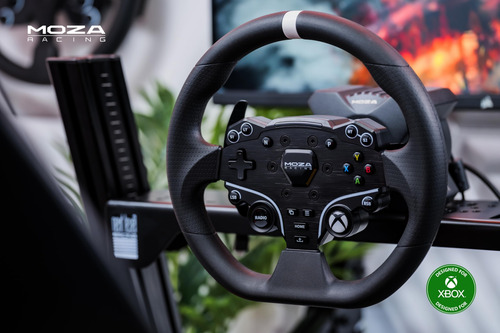 Pacote De Volante E Pedais De Corrida Moza R3 Para Xbox E Pc