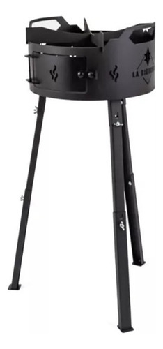 Fogonero Parrilla De Pie Desmontable Circular Mod. Lb0001-80