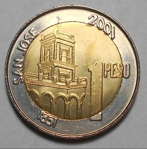 Argentina 2 Monedas J.j.urquiza Y Palacio San José -1 Peso (Usado)