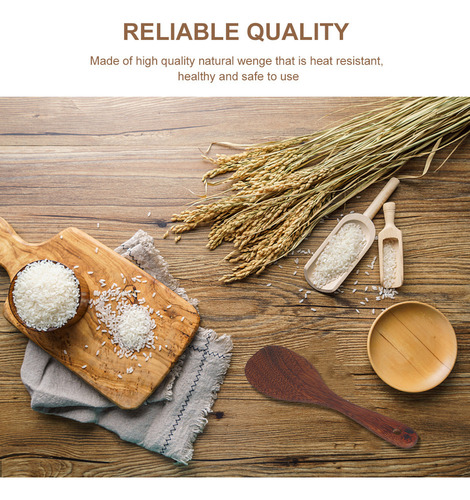 P P Paleta Arroz Wenge: Utensilio Madera Antiadherente Al