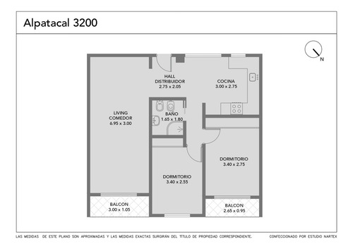 Departamento 3 Ambientes Santos Lugares