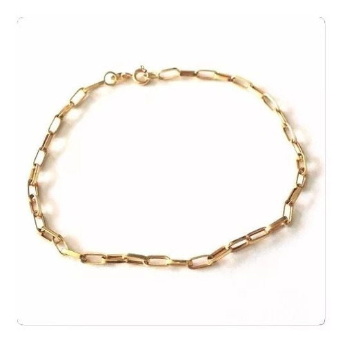 Pulseira Masculina De 22 Cm Grossa Vistosa De Ouro 18k 750