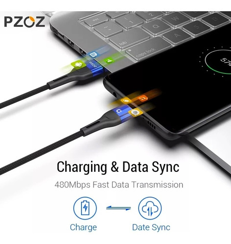 Imagen 2 de 6 de Cable Usb Magnético Carga Rápida En Oferta