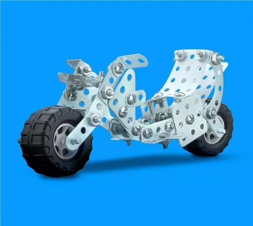 Juego De Construccion Metal Tipo Mecano Motocicleta