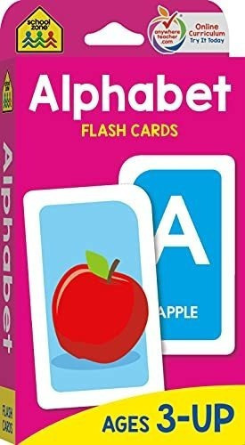 School Zone - Alphabet Flash Cards - Ages 3 And Up,., de School Z. Editorial School Zone Publishing en inglés