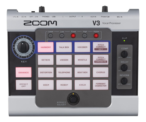 Zoom - V3 - Pedal Multiefectos Para Voz