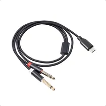 Comprar Cable Audio Usb Tipo C A Plug Jack 2 X 6,35mm Digital Djs 1m