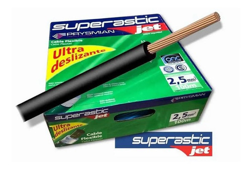 Imagen 2 de 5 de Cable 2.5mm Unipolar Superastic Prysmian X100mts