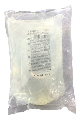 DIANEAL AL 1,5 % SOLUCIÓN PARA DIÁLISIS PERITONEAL BAJA EN CALCIO, 1 BOLSA 2000 ML - BAXTER, S.A. DE C.V.