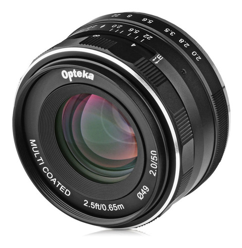 Opteka 50mm F/2 Lente Para Fujifilm X