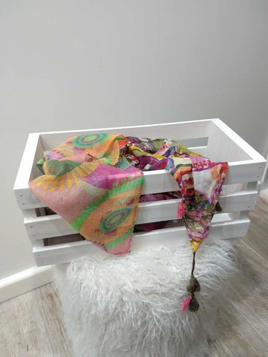 Imagen 7 de 8 de Cajon Decorativo Organizador Grande Madera