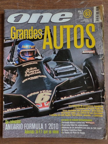 Revista One Grandes Autos Especial Autosport  Febrero 2011