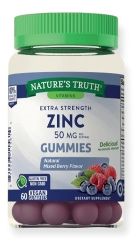 Zinc Gomitas - Inmunidad - Suplemento Nature´s Truth