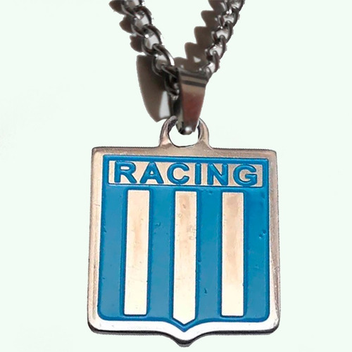 Racing Club Dije + Cadena En Acero Quirúrgico 