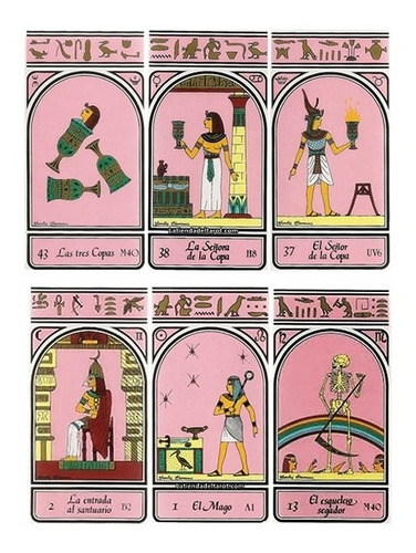 Set Cartas Tarot + Libro Tarot Egipcio Día Del Padre