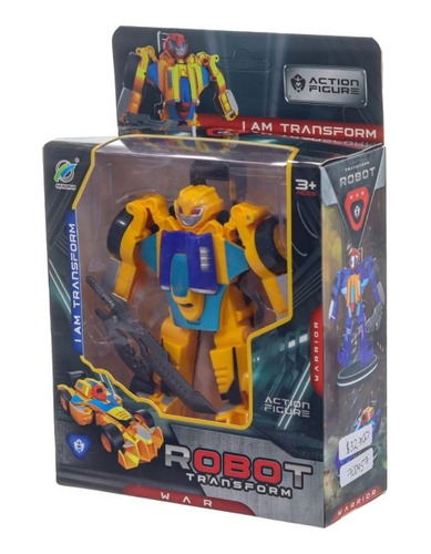Muñeco Robot Transformer Auto Transformers Naranja