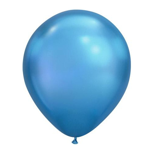 Balão Bexiga Metalizada Azul N°9 Happy Day 25 Unid