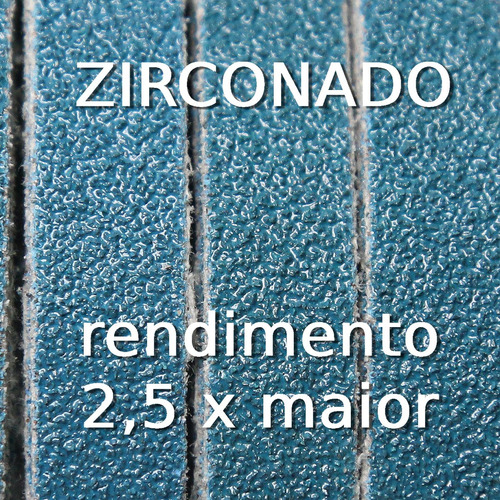Cinta Lixa 330x12mm Zircônia Lixadeira Pneumatica Kit Com 10