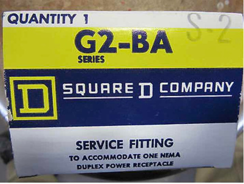 Square D G2 Ba Duplex Service Fitting For Receptacle