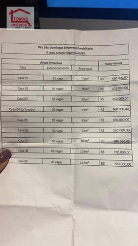 Imagem 12 de 13 de Sobrado Com 2 Dormitórios À Venda, 105 M² Por R$ 690.000 - Pirituba - São Paulo/sp - So2162