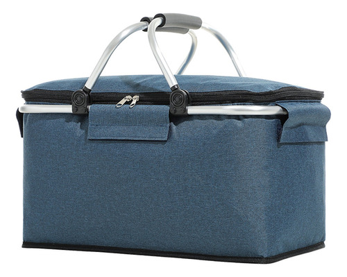 Cesta Picnic Azul Oscuro 42x23x23cm