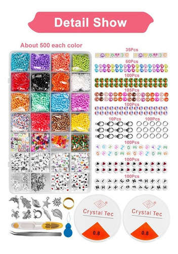 ... Juego De 8400 Piezas For Hacer Aretes Y Pulseras.