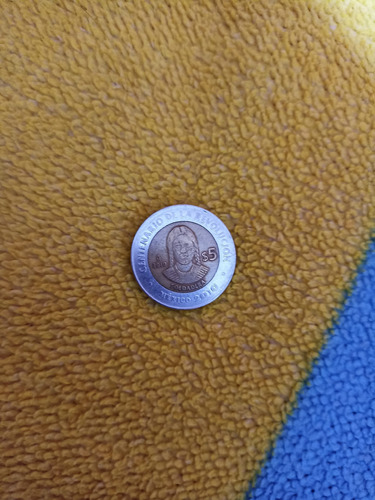 Moneda De 5 Pesos Soldadera 