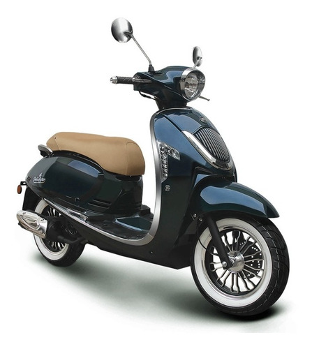 Imagen 9 de 15 de Scooter Strato Alpino 150 Blanco Retro Automatico Solodni