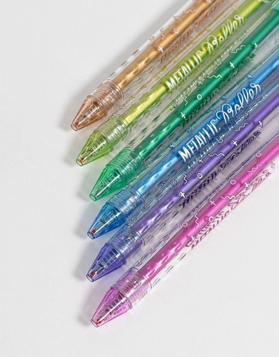 Set Lapices Metallic Roller 6 Colores Mooving - Isara
