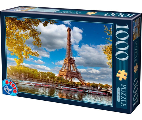 Torre Eiffel Paris Francia Rompecabezas 1000 Pz D-toys