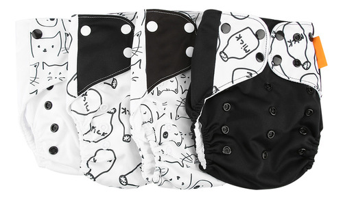 4 Unids/set Funda De Pañal De Tela Para Bebé Recién Nacido R