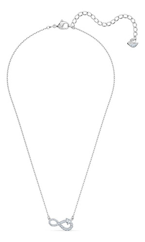 Collar De Cristal De Moda Blanco Swarovski Infinity Series