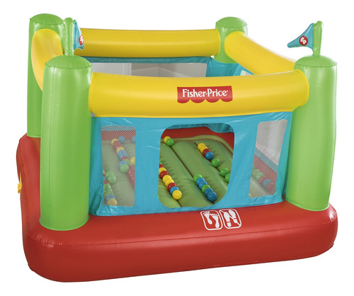 Castillo Inflable Saltarin Fisher Price Cuadrado C Pelotas 