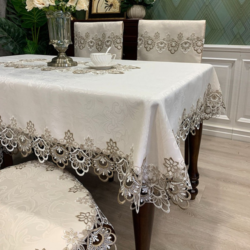 Mantel De Comedor 2024mantel De Tela, Mesa Rectangular Europ