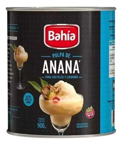 Pulpa De Anana Bahia Premium Por 900gr. Pulpas Frutales. 