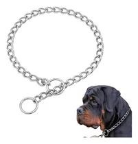 Comprar Collar Cadena De Ahorque Ruttweiler Dogo Pitbull Boxer Color Plateado . Tamaño Del Collar 70