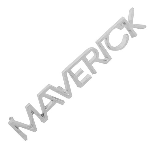 Emblema Lateral Paralama Novo Metal Cromado Ford Maverick