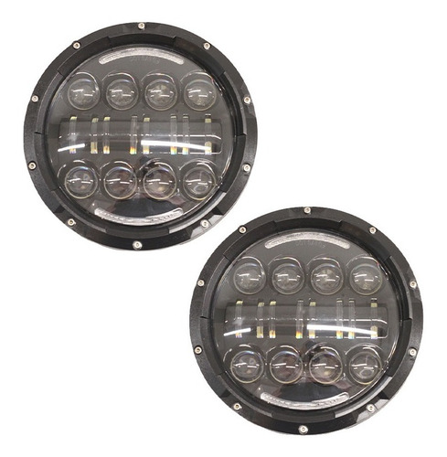 Optica Faro Led 7 PuLG Wrangler Jeep Willy F100 4 Fun El Par