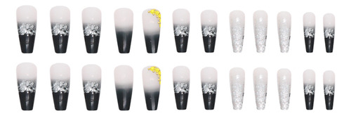 Uñas Postizas Pegamento De Uñas Postizas Decoradas Color Z706
