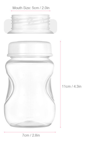8 Botellas De Leche Materna Con Tapa A Prueba De Fugas Y Cue