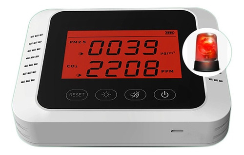 X8 Dióxido De Carbono Co2 Pm2.5 Detector De Calidad Del Aire